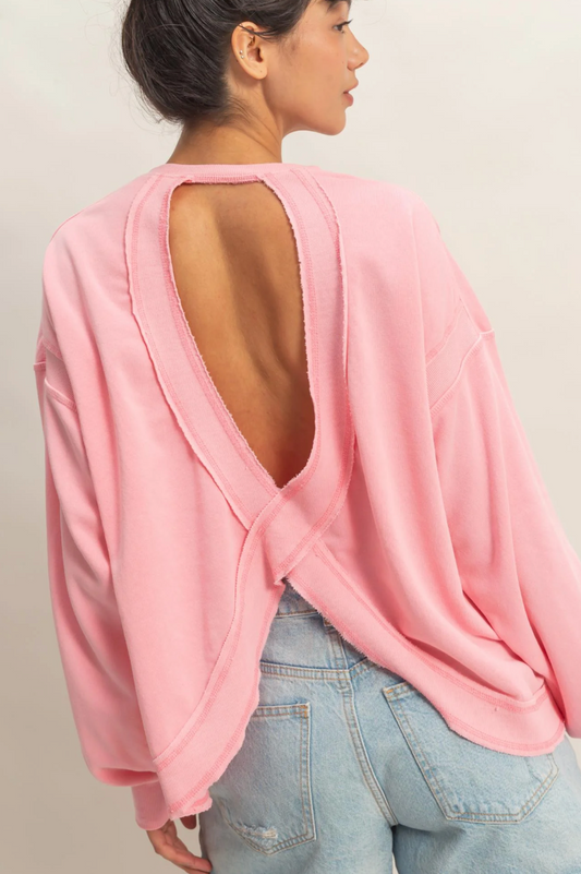 Steph Open Back Top (Five Colors)