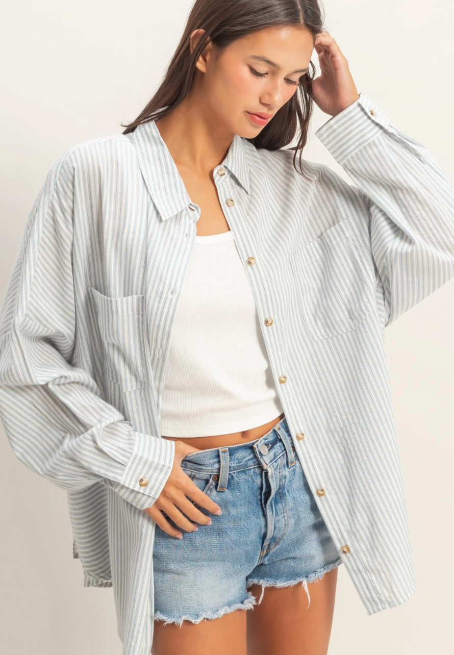 Sasha Oversized Shirt (Four Colors)