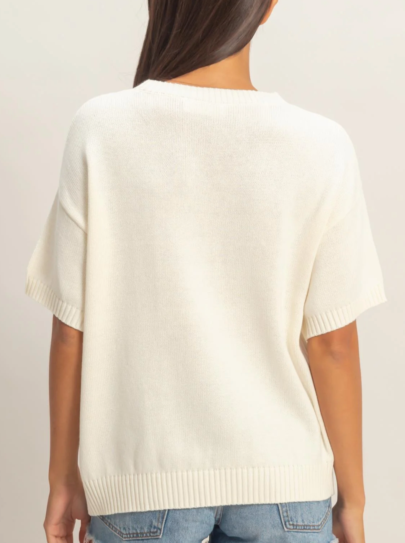 American Flag Knit Top