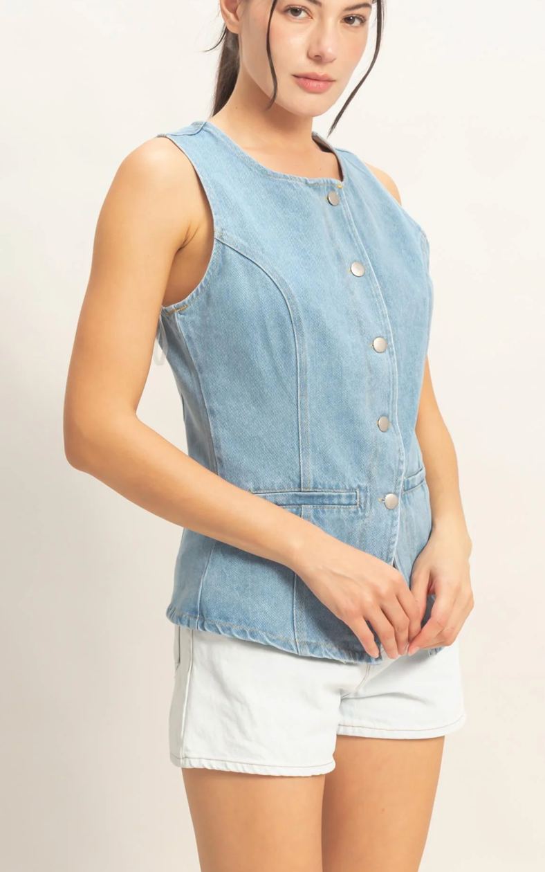 Skler Denim Vest