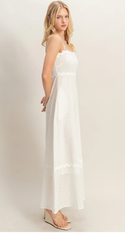 Savannah Eyelet Midi Dress