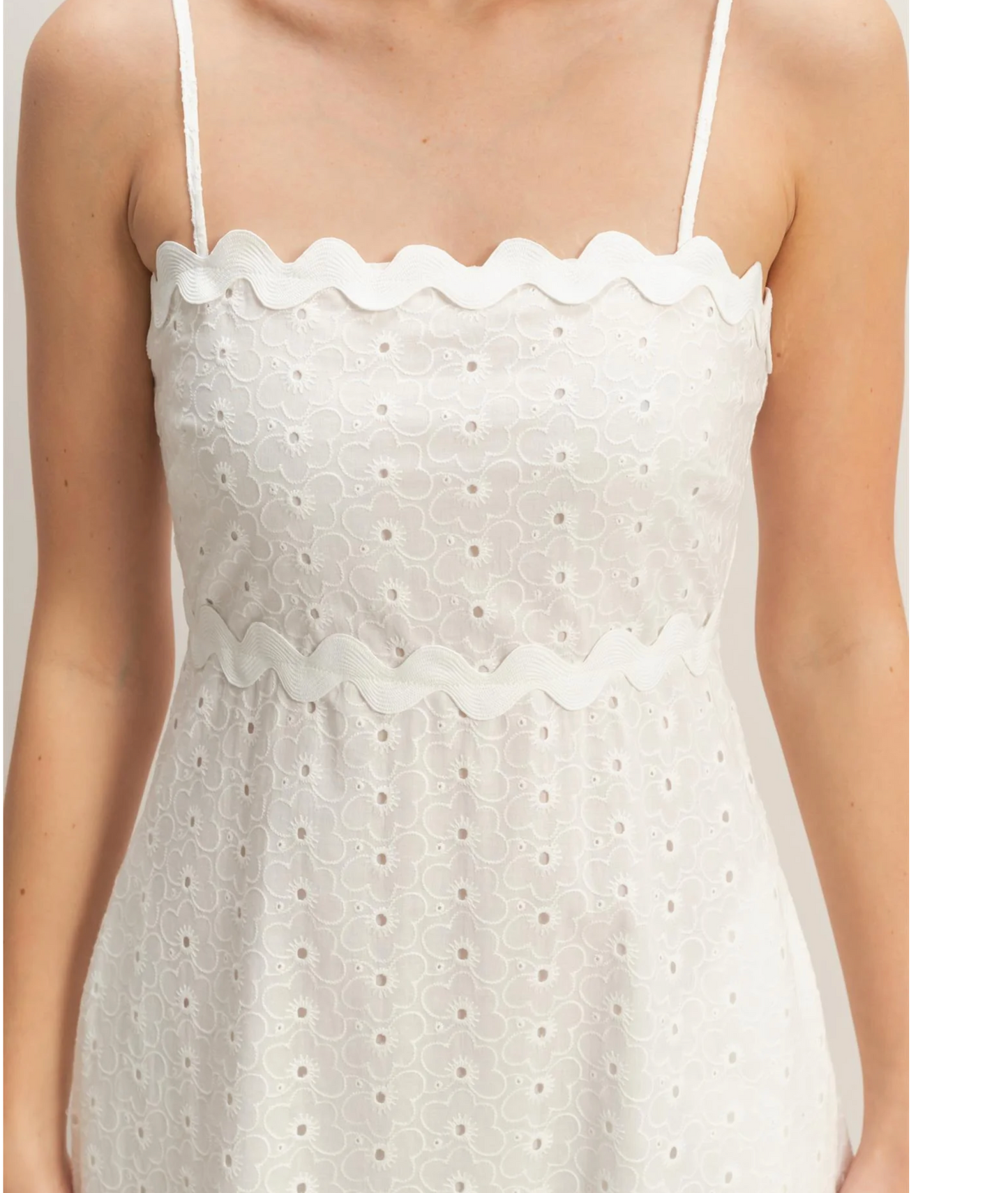 Savannah Eyelet Midi Dress