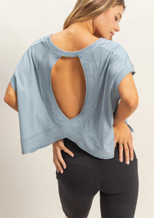 Journee Open Back Top (Five colors)