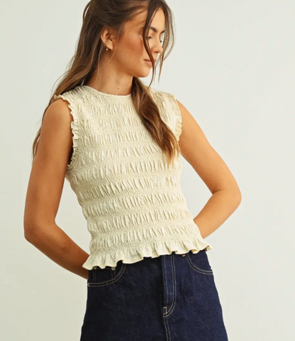 Addie sleeveless Top (Two Colors)