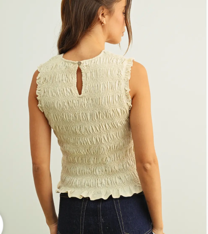 Addie sleeveless Top (Two Colors)