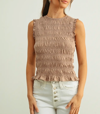 Addie sleeveless Top (Two Colors)