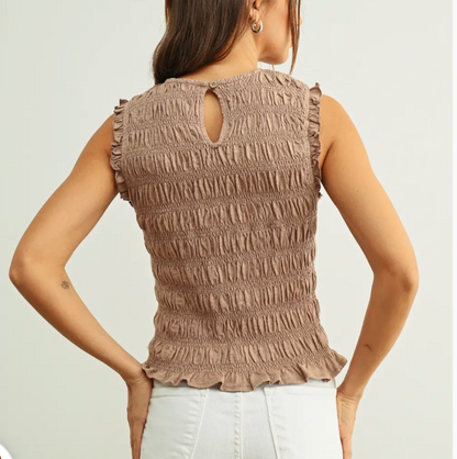 Addie sleeveless Top (Two Colors)