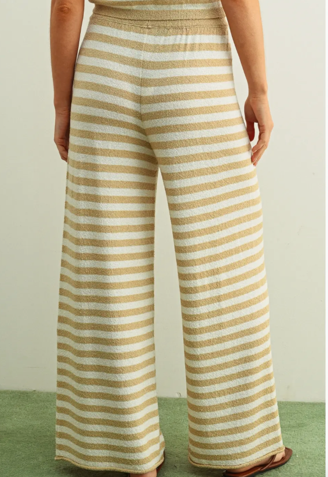 Kendra Striped Knit Pants (Two Colors)