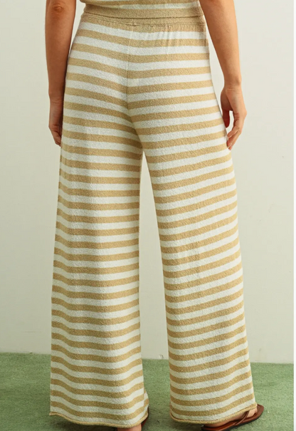 Kendra Striped Knit Pants (Two Colors)