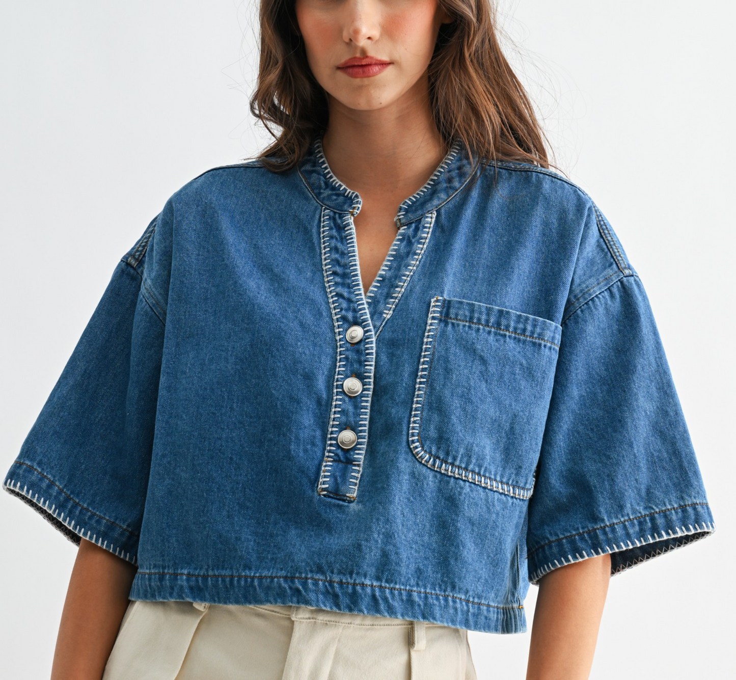 Nora Denim Top