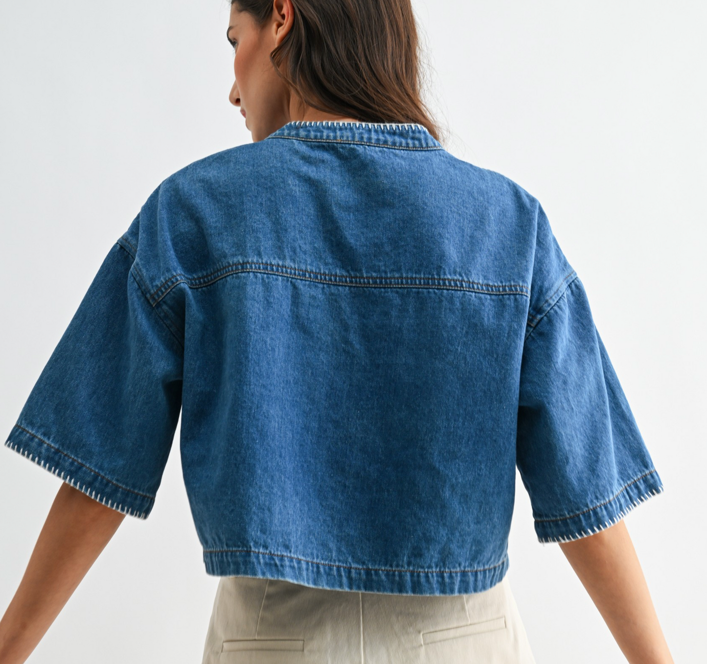 Nora Denim Top