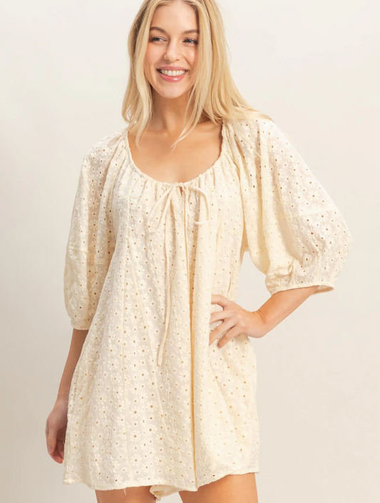Christine Eyelet Romper*