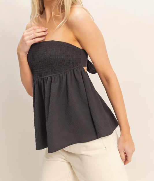 Alex Smocked Tube Top*