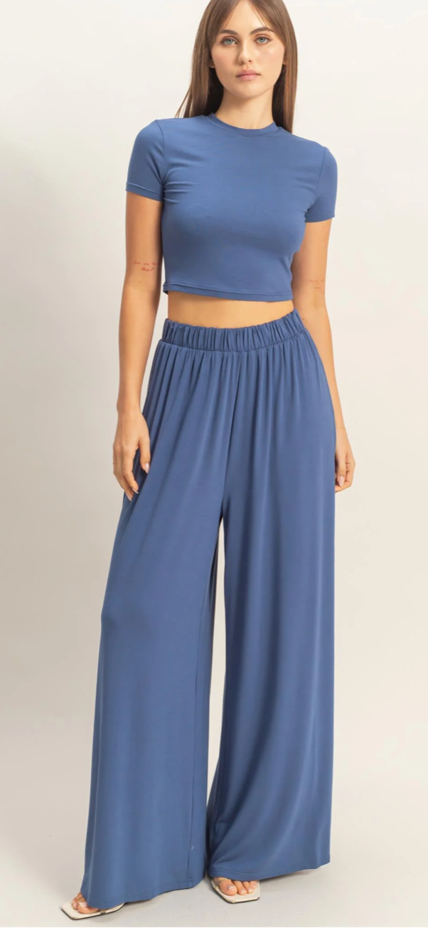 Megan Top and Pants Set (Two Colors)*