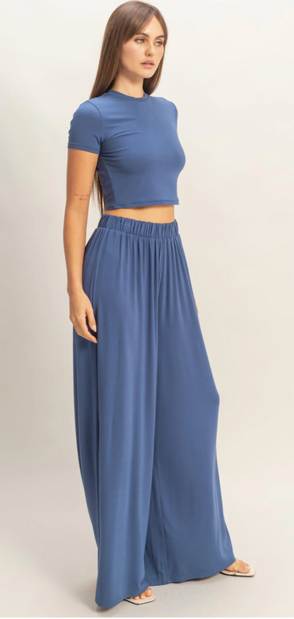 Megan Top and Pants Set (Two Colors)*
