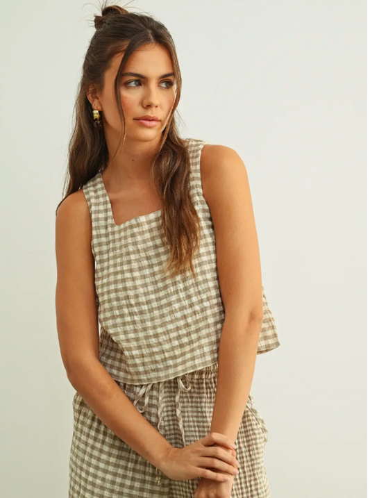Marley Gingham Top