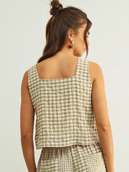 Marley Gingham Top