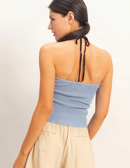 Franking Halter Top (Four Colors)