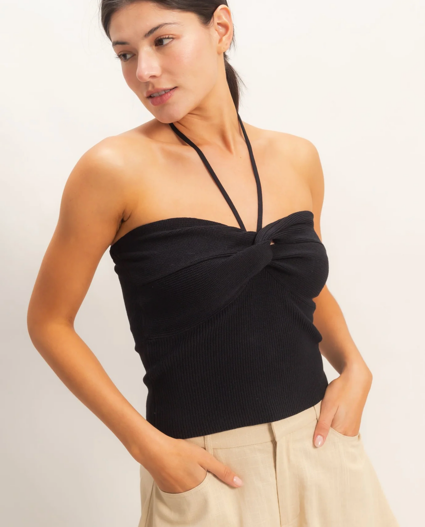 Franking Halter Top (Four Colors)