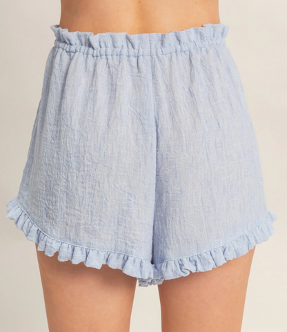 Fallon Ruffle Trim Shorts (Two Colors)