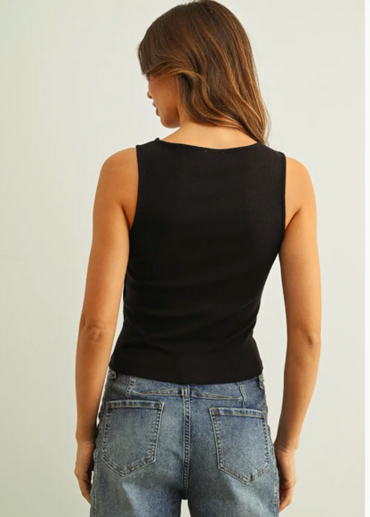 Jessica Button Side Tank