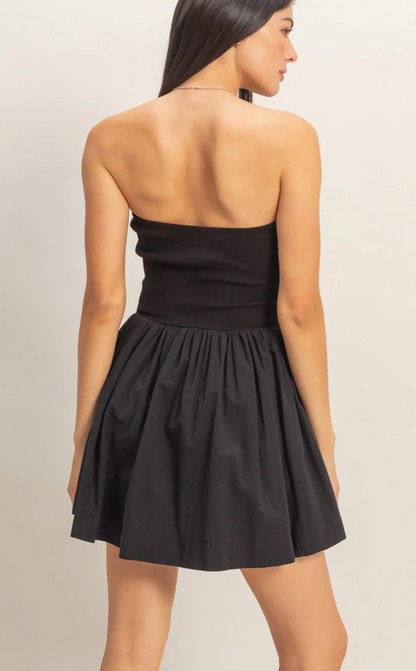 Maggie Strapless Flowy Mini Dress
