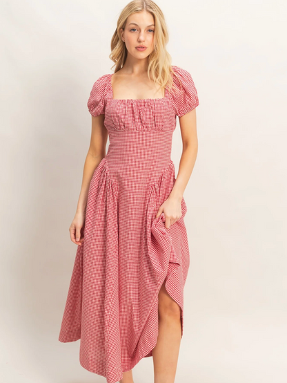 Hannah Gingham Dress