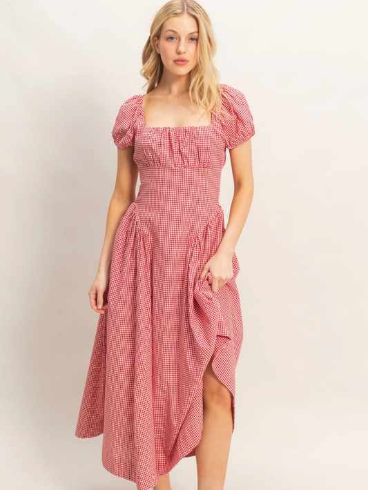 Hannah Gingham Dress
