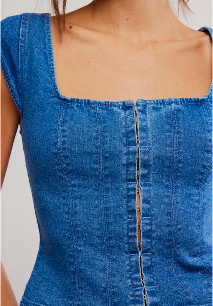 Marilyn Denim Corset*