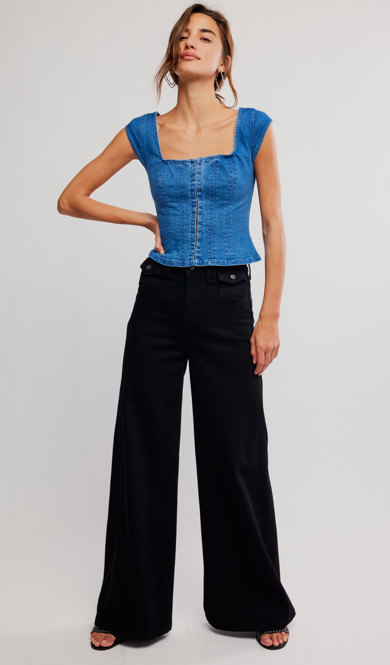 Marilyn Denim Corset*