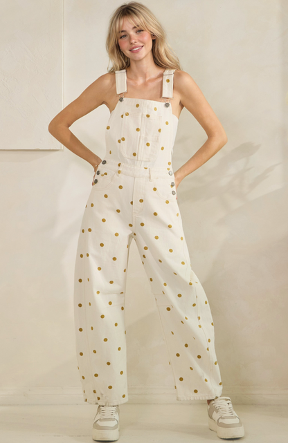 Yasmin Polka Dot Overalls