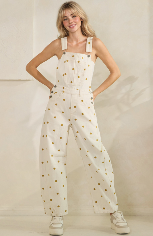 Yasmin Polka Dot Overalls