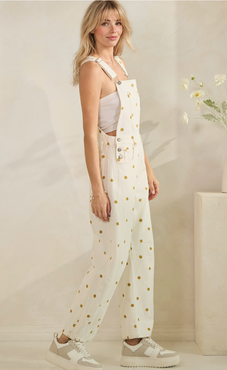 Yasmin Polka Dot Overalls