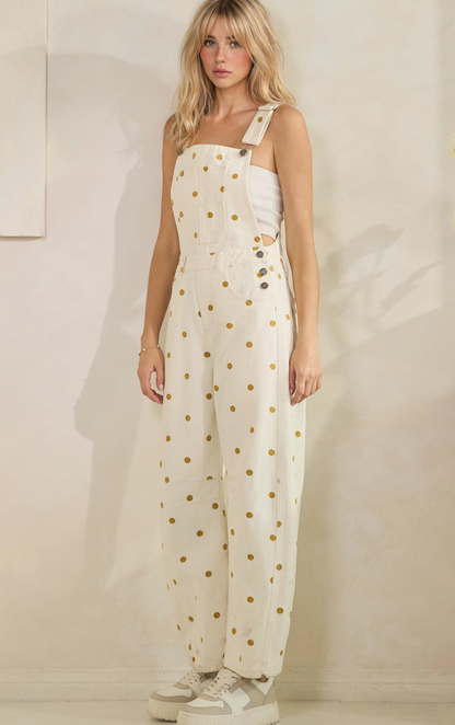 Yasmin Polka Dot Overalls