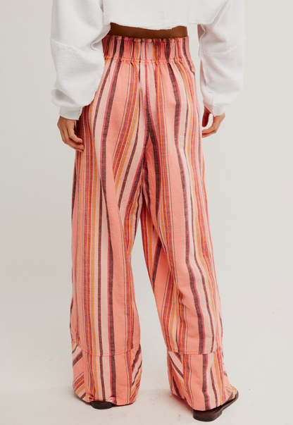 Days End Solar Linen Stripe Pant*