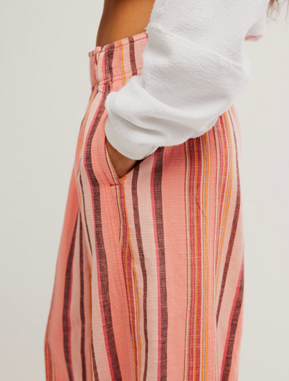 Days End Solar Linen Stripe Pant*