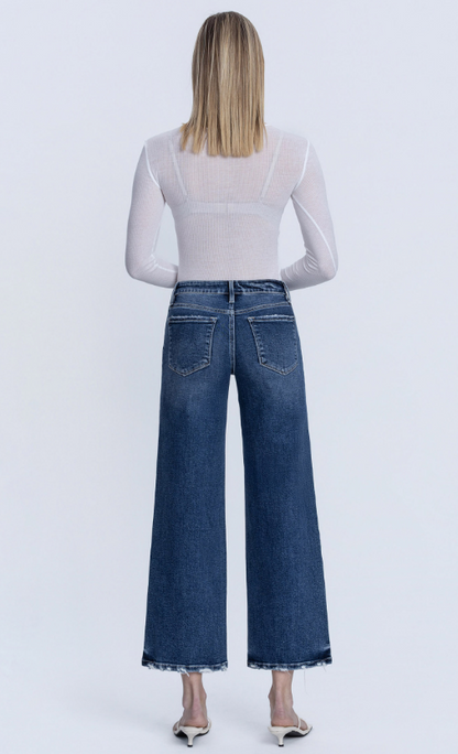 Reagan Mid Rise Wide Leg Jean