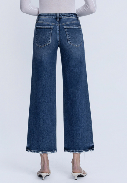 Reagan Mid Rise Wide Leg Jean