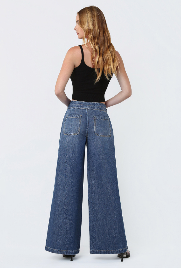 Remi Pleated Tie Waist Pant