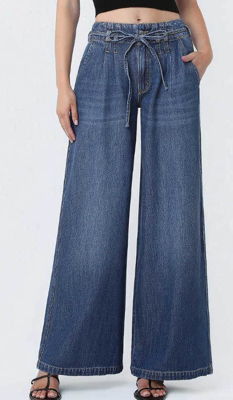 Remi Pleated Tie Waist Pant