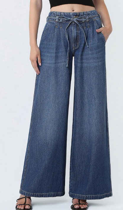 Remi Pleated Tie Waist Pant