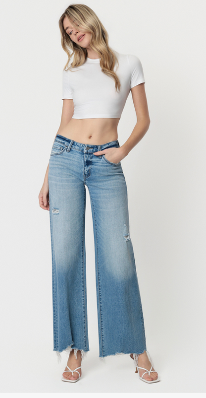 Susie Wide Leg Flare Jean