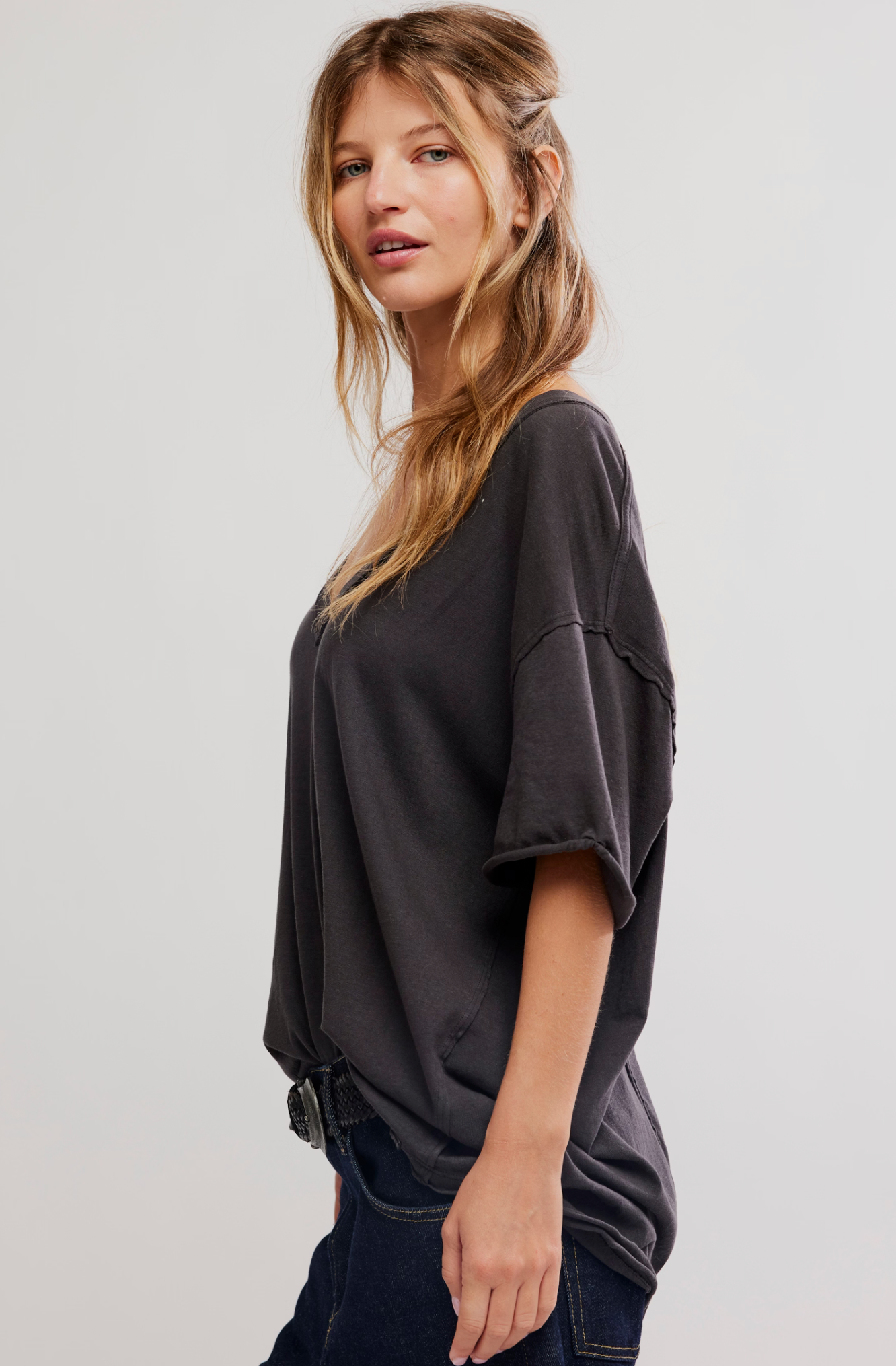 Nina Tee V Neck Top