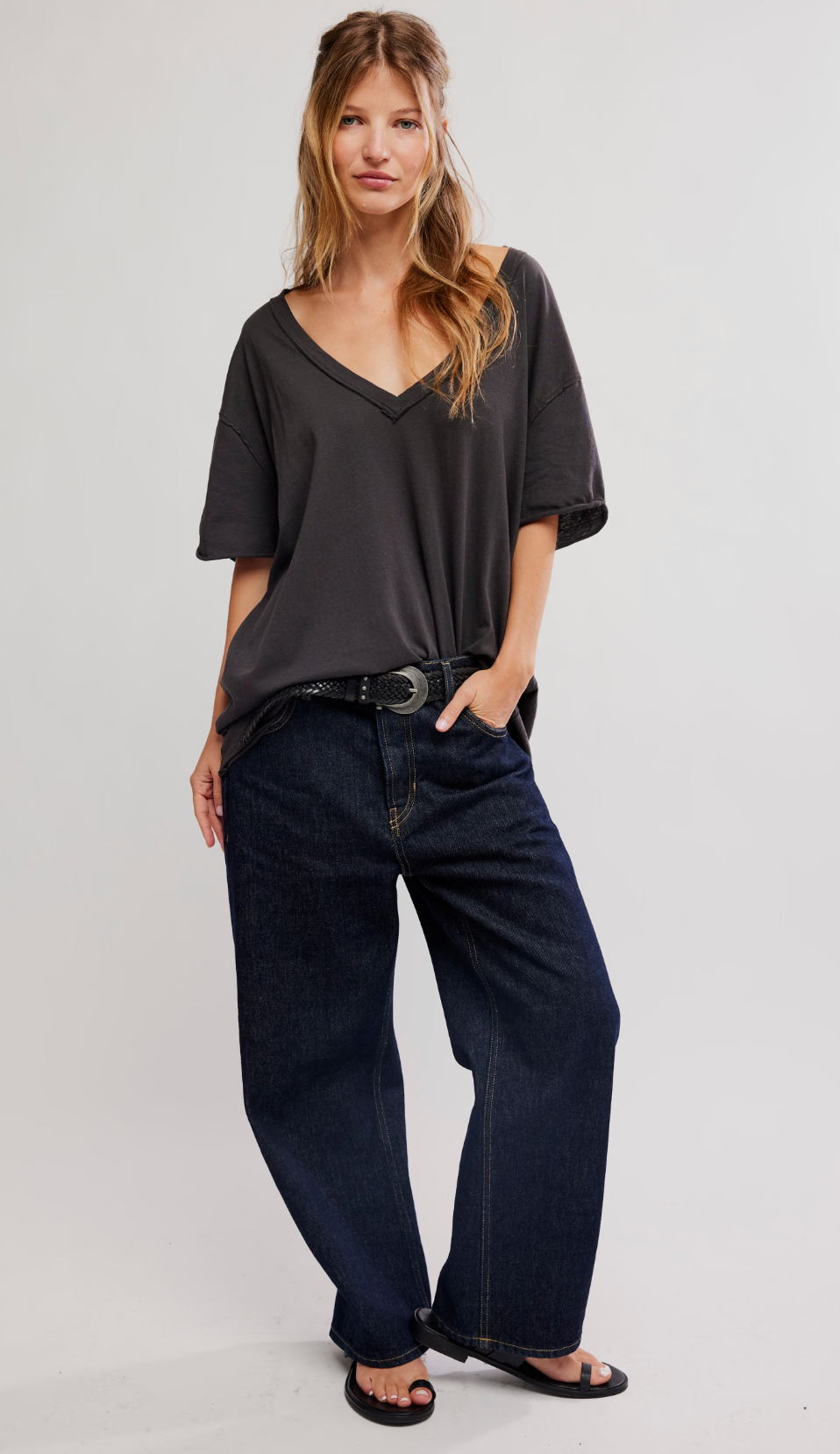 Nina Tee V Neck Top