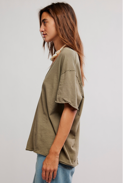 Nina Tee V Neck Top