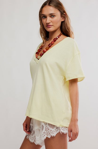 Nina Tee V Neck Top