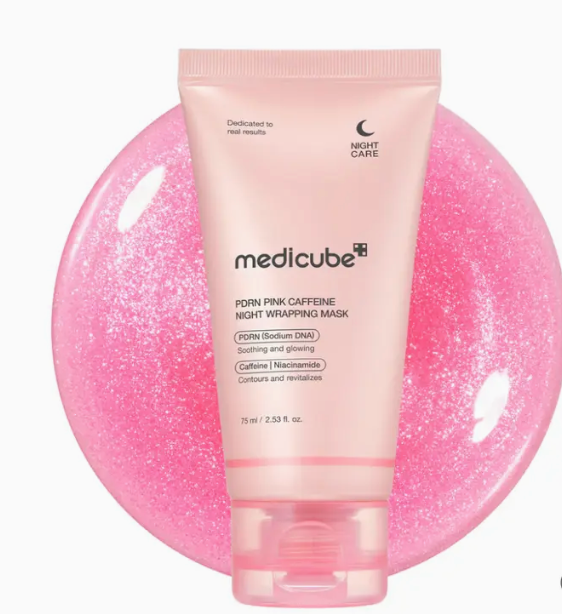 Medicube PDRN Pink Caffeine Overnight Wrapping Mask