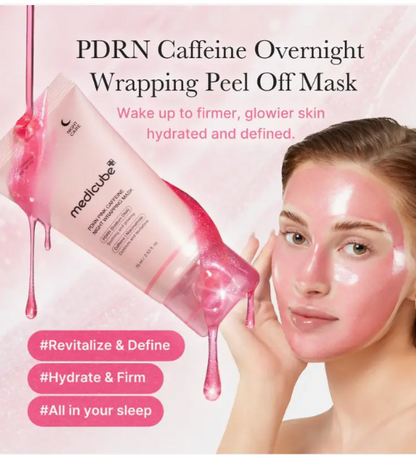Medicube PDRN Pink Caffeine Overnight Wrapping Mask