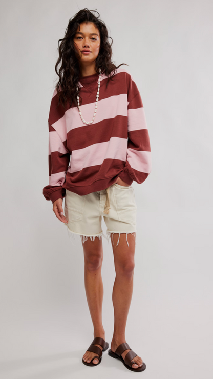 Classic Stripe Crew Wide
