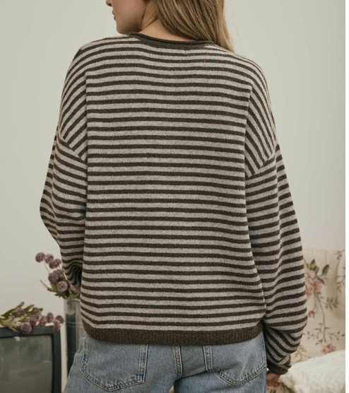 Millie Henley Stripe Sweater (Three Colors)